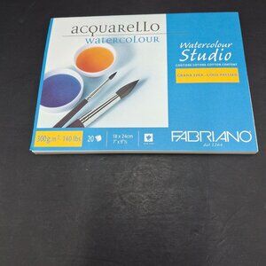 Fabriano Aquarello Watercolour Studio Cotton Content 300g - 140lbs 7 x 9 Qty 20